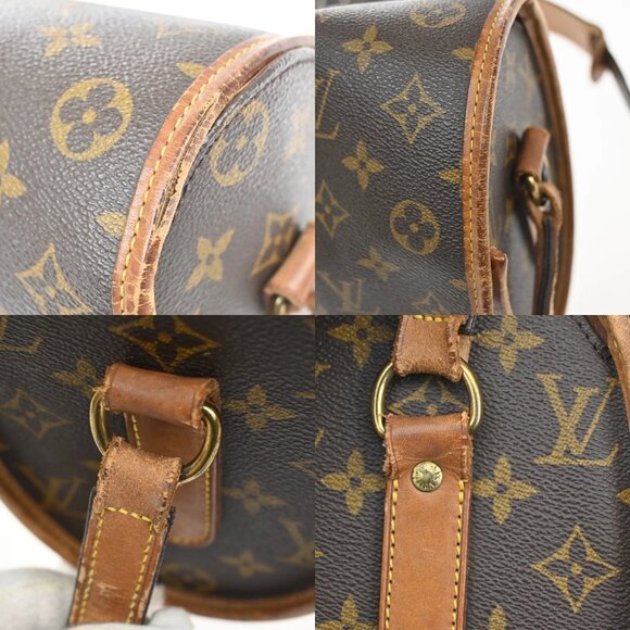 LOUIS VUITTON Logo Marne Shoulder Bag Monogram Leather Brown M51369 39KA691 - Picture 9 of 16